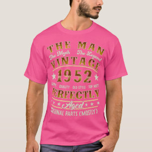 Camiseta Vintage de la leyenda del mito del hombre 1952 70º