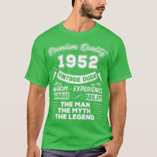 Camiseta Vintage de la leyenda del mito masculino 1952 70º 