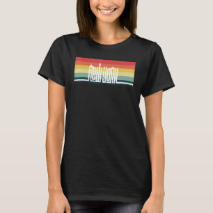 Camiseta Vintage de la línea de Skyline de Nueva York me en