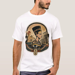 Camiseta Vintage de la Reina Egipcia Antigua Nefer