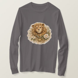 Camiseta vintage de león dorado de manga larga