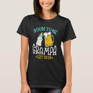Camiseta Vintage De Los Hombres Pronto Estará Grampa 2023 P