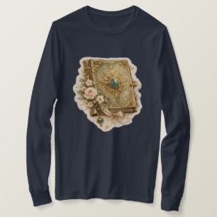 Camiseta vintage de manga larga con diseño de cuen