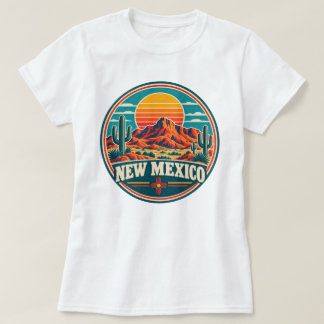 Camiseta Vintage de Montaña de Cactus del Desierto