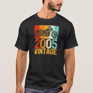 Camiseta Vintage de motocicleta retro de 17 años 2005 17th 