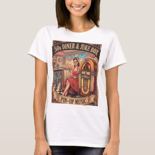 Camiseta vintage de mujer NRH 50s Diner & Jukebox