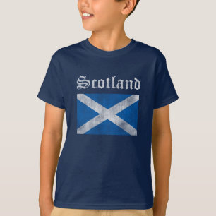 Camiseta vintage de niños de Escocia
