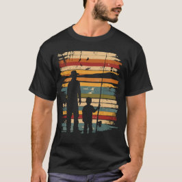 Camiseta Vintage de pesca de padre e hijo