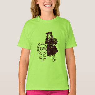 Camiseta Vintage De Potencia Para Chicas Escoja Su Color De