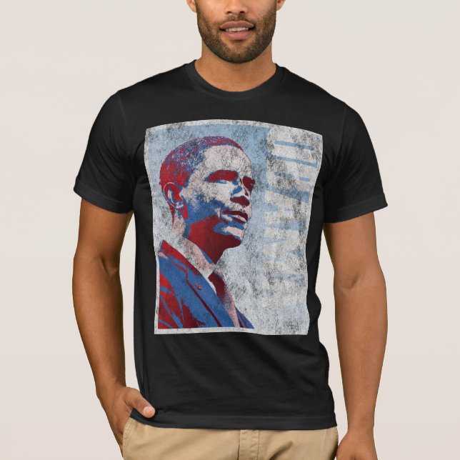 Camiseta Vintage de presidente Barack Obama (Anverso)