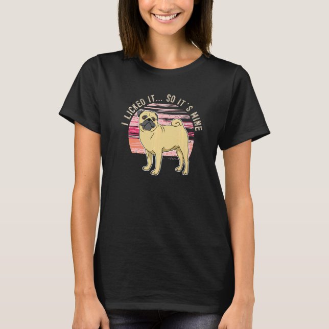 Camiseta Vintage de pug Dog 8 (Anverso)