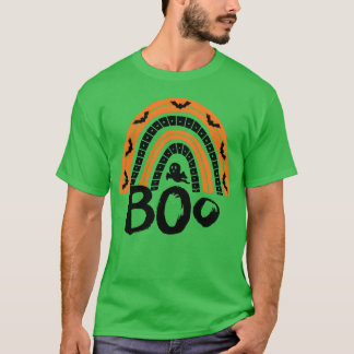 Camiseta Vintage de Rainbow Halloween Boo