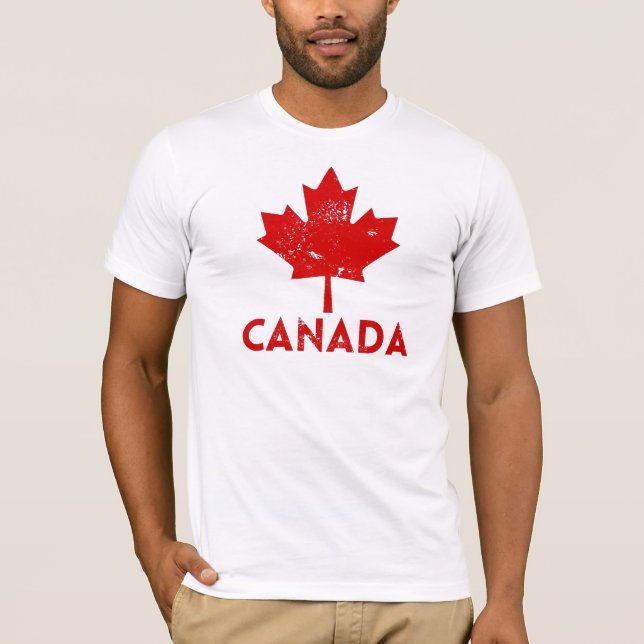 Camiseta Vintage de recuerdo de Canadá (Anverso)
