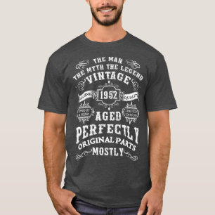 Camiseta Vintage de regalo de 70 años 1952 Man Myth Legend