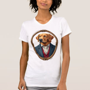 Camiseta Vintage de Retriever Dorado Orgullo Ameri