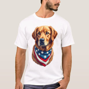 Camiseta Vintage de Retriever Dorado Todo American
