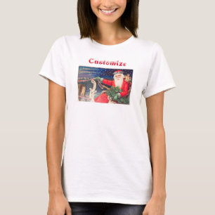 Camiseta Vintage de Santa sobre sleigh Thunder_Cove