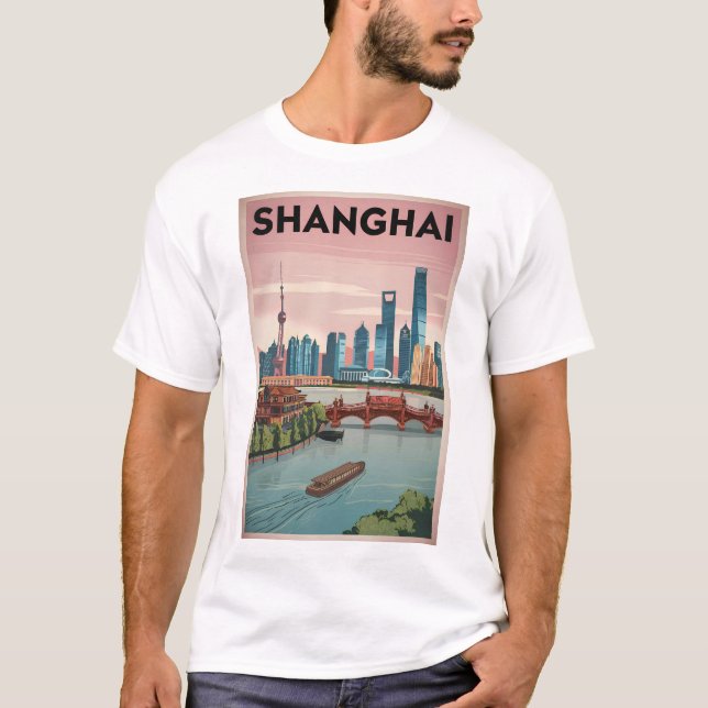 Camiseta Vintage de Shanghai (Anverso)