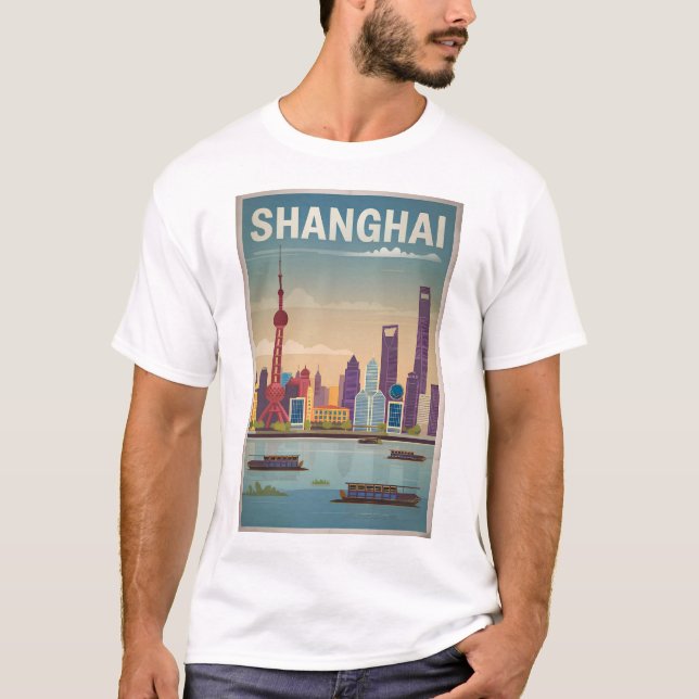 Camiseta Vintage de Shanghai (Anverso)