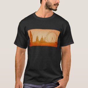 Camiseta Vintage de skyline de Londres