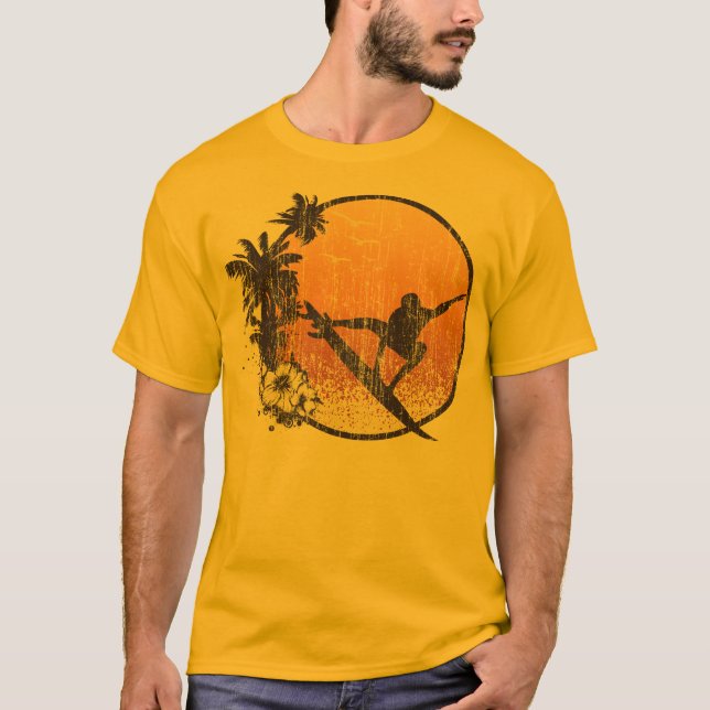 Camiseta Vintage de surf en Hawaii (Anverso)
