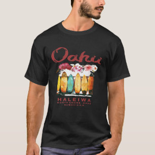 Camiseta Vintage de surf Oahu Haleiwa en la costa norte de 
