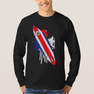 Camiseta Vintage de Surfboard con bandera de Costa Rica - S