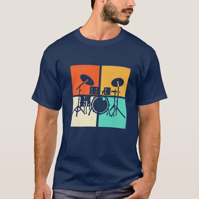 Camiseta Vintage de tambor (Anverso)