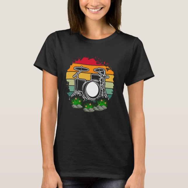 Camiseta Vintage de tambor (Anverso)