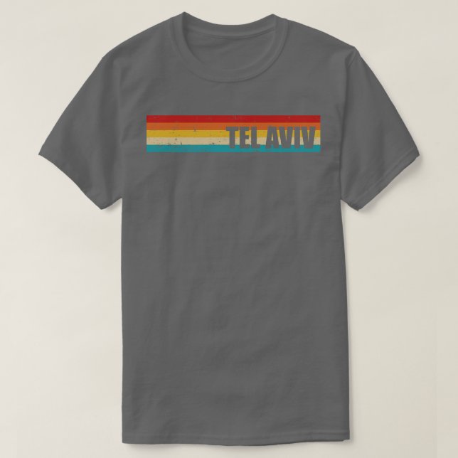 Camiseta Vintage de Tel Aviv (Diseño del anverso)