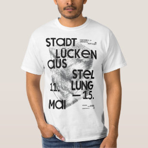 Camiseta vintage de tipografía alemana Stadt Lücke