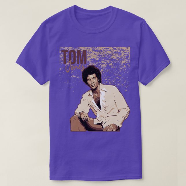 Camiseta Vintage de Tom Jones Brown (Diseño del anverso)