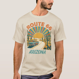 Camiseta Vintage de Viaje Ruta 66 Arizona