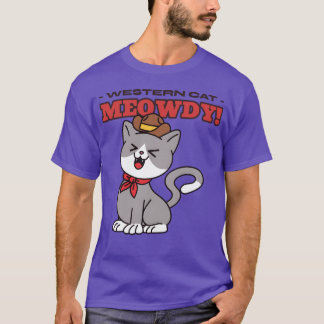 Camiseta Vintage de Western Cat