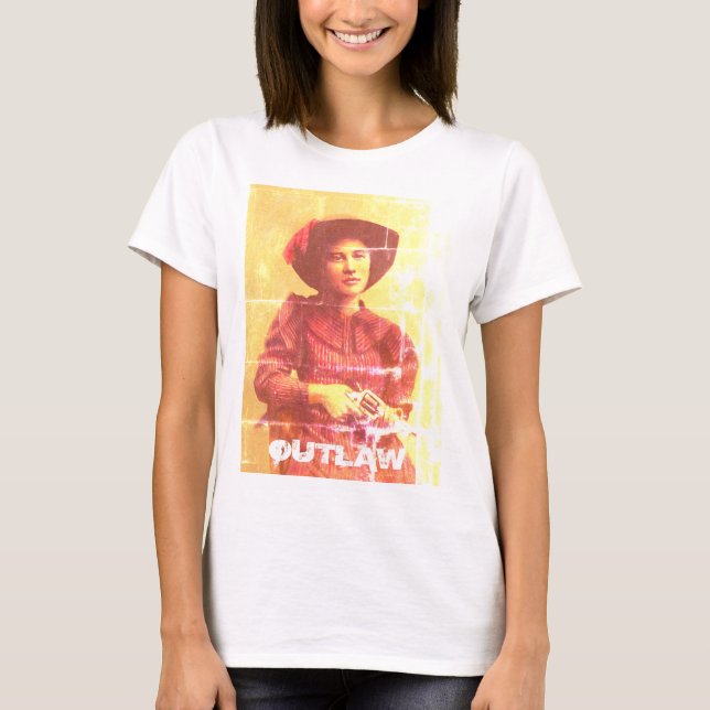 Camiseta vintage de Western Lady Outlaw (Anverso)