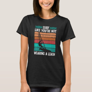 Camiseta Vintage de windsurf con correa de cuero retro