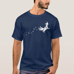 Camiseta Vintage de Witch Broom Halloween