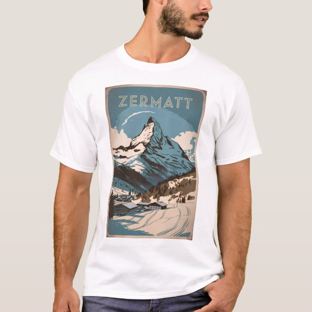 Camiseta Vintage de Zermatt (Anverso)