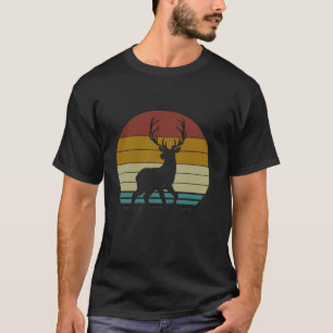 Camiseta Vintage Deer Elk Buck Camoflage Hunter a Hunter Da