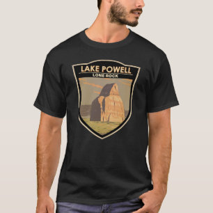 Camiseta Vintage del arte de viajes del rock de Powell Lone
