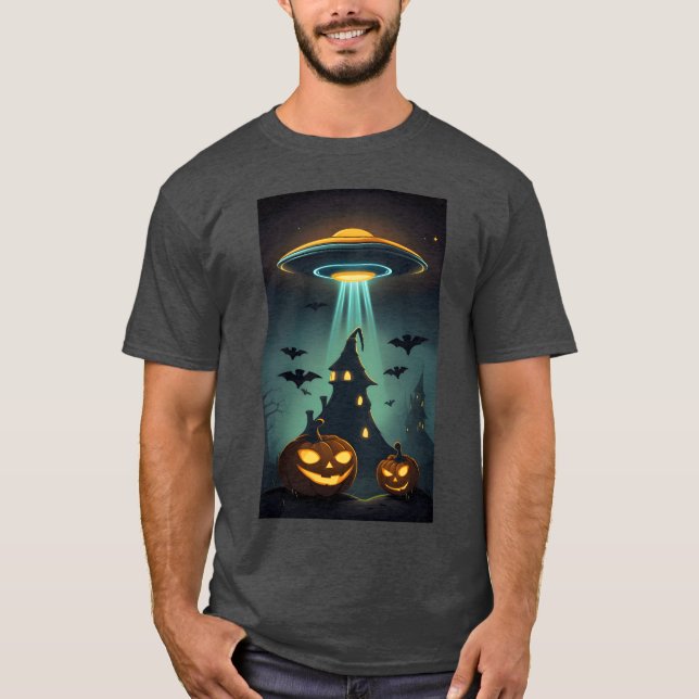 Camiseta Vintage del Castillo de Halloween (Anverso)