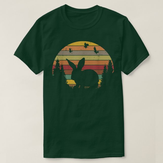 Camiseta Vintage del Conejo Retro (Diseño del anverso)