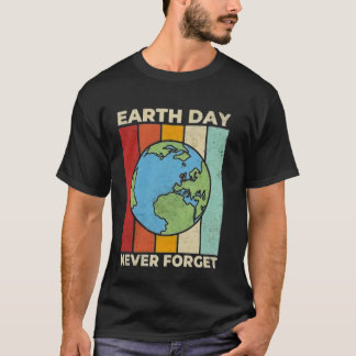 Camiseta vintage del día de la Tierra para mujeres