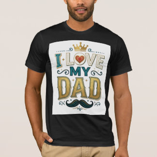 Camiseta Vintage del Día del Padre 'Amo a mi Papá'