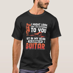 Camiseta Vintage del guitarrista que podría parecer que est