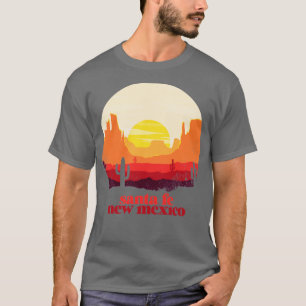 Camiseta Vintage del Ilustracion del desierto de Santa Fe N