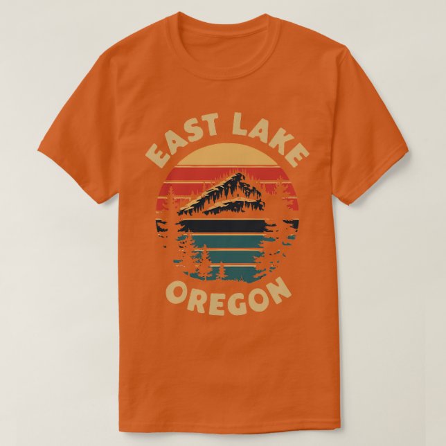 Camiseta Vintage del Lago Oregon (Diseño del anverso)