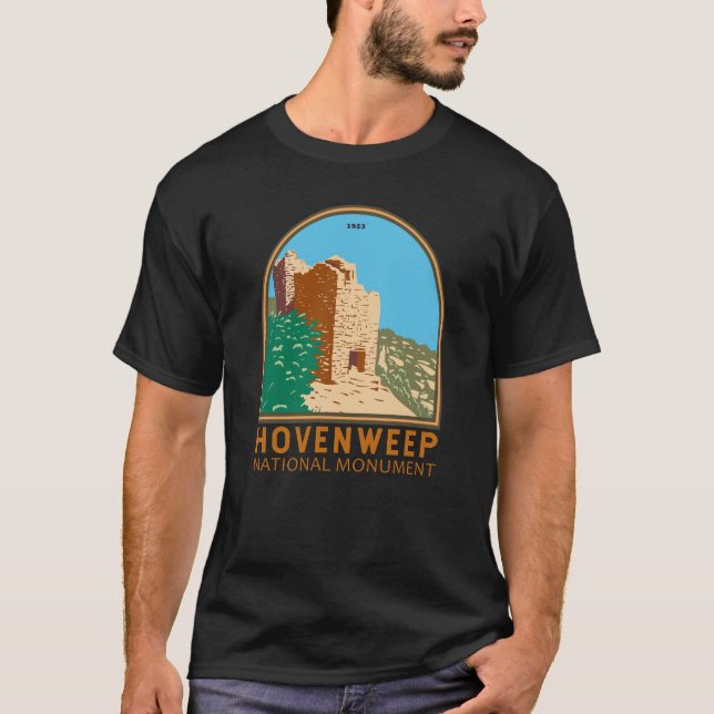 Camiseta Vintage del Monumento Nacional de Hovenweep (Anverso)
