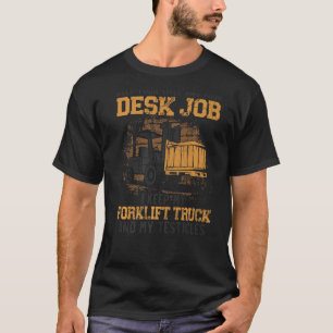 Camiseta Vintage del operador de camión de carretilla de el