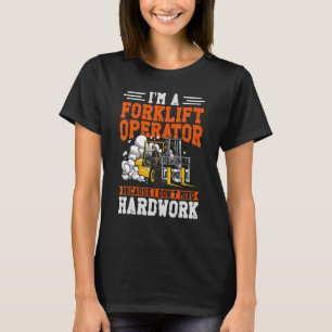 Camiseta Vintage del operador de carretillas elevadoras cer